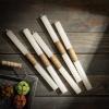 imageSullivans Vance Kitira Timber Taper Set of 12 Candles CleanBurning EnvironmentalFriendly Scentless RealWax Candles Home Dcor Hosting DcorWhite