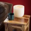 imageTimber Brown Sugar Goblet Candle 625quot 3Wick Mottled Wax Shell Unscented 50Hour Burn Time Perfect for Christmas Dcor ampamp GiftsBrown Sugar