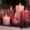 imageTimber Collection Pillar Candle  Cranberry 4quot by 8quotRed