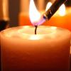 imageTimber Collection Pillar Candle  Cranberry 4quot by 8quotRed