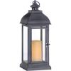 imageSterno Home GL43858 Hanging Farmhouse LED Light Flameless Candle Lantern 235 in GreyGray
