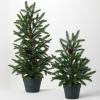 imageSullivans Pinecone Pine Tree Set of 2 Christmas Dcor Trees Holiday Decor Christmas Tabletop Trees Mantle Decor Christmas Decorations