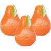 imageSullivans Vance Kitira Pear Candle Set of 3 Unscented 45 Inch CleanBurning Dripless RealWax Candles for Home and Hosting DcorOrange