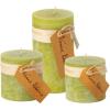 imageSullivans Vance Kitira Set of 3 Pillar Candles CleanBurning EnvironmentalFriendly Scentless RealWax Candles Home Dcor Hosting Dcor