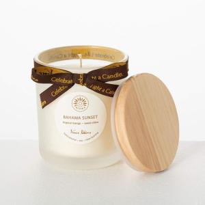 imageMeadow Breeze Wax Candle Scented Candle Glass Jar Candle CleanBurning Hand Poured EcoFriendly CandlesBahama Sunset