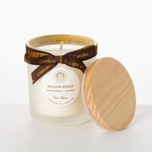 imageMeadow Breeze Wax Candle Scented Candle Glass Jar Candle CleanBurning Hand Poured EcoFriendly CandlesMeadow Breeze