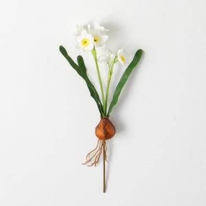imageSullivans Paperwhite Flower with Bulb Stem 20quot White Narcissus Stem with Bulb White Small Daffodil Floral Stem Artificial Flowers Lifelike Paperwhite Realistic Flower GG511145