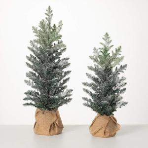 imageSullivans Snowy Pine Tree in Burlap Base Christmas Dcor Trees Holiday Decor Christmas Tabletop Trees Mantle Decor Christmas Decorations