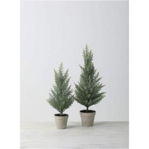 imageSullivans Tabletop Set of 2 Mini Cedar Trees Christmas Dcor Trees Holiday Decor Christmas Tabletop Trees Mantle Decor Christmas Decorations
