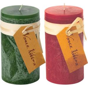 imageSullivans Vance Kitira Pillar Candle Set of 2 6Inch Sea Blue Candle Sets CleanBurning EnvironmentalFriendly Unscented HandPoured Wax Candles Home Dcor CT246SEAKITChristmas