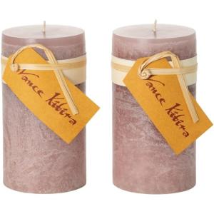 imageSullivans Vance Kitira Pillar Candle Set of 2 6Inch Sea Blue Candle Sets CleanBurning EnvironmentalFriendly Unscented HandPoured Wax Candles Home Dcor CT246SEAKITMauve