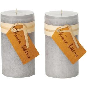 imageSullivans Vance Kitira Pillar Candle Set of 2 6Inch Sea Blue Candle Sets CleanBurning EnvironmentalFriendly Unscented HandPoured Wax Candles Home Dcor CT246SEAKITSilver
