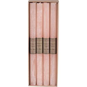 imageSullivans Vance Kitira Timber Taper Set of 12 Candles CleanBurning EnvironmentalFriendly Scentless RealWax Candles Home Dcor Hosting DcorPink
