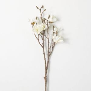 imageSullivans White Magnolia Stems Spray 335Inch Artificial Fake Flower Lifelike Centerpiece for Home Office Weddings and Gifts DecorWhite