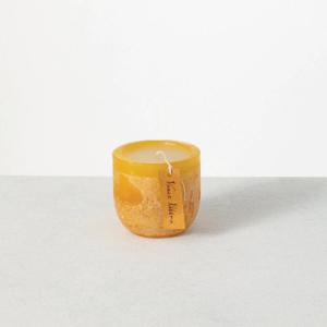 imageTimber Brown Sugar Goblet Candle 625quot 3Wick Mottled Wax Shell Unscented 50Hour Burn Time Perfect for Christmas Dcor ampamp GiftsWhite