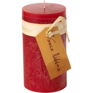 imageTimber Collection Pillar Candle  Cranberry 4quot by 8quotRed