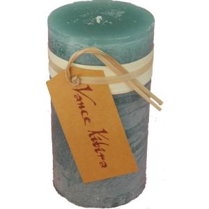 imageTimber Collection Pillar Candle  Sea Glass 4quot by 4quot