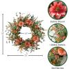 imageSullivans 2175 Inch Mixed Flower Wreath Spring and Summer Artificial Wreath Everyday Wreath Front Door Wreaths Indoor ampamp Outdoor Wreaths Door Entryway Porch DcorDahlia And Berry