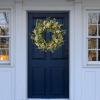 imageSullivans 2175 Inch Mixed Flower Wreath Spring and Summer Artificial Wreath Everyday Wreath Front Door Wreaths Indoor ampamp Outdoor Wreaths Door Entryway Porch DcorDaisy Marigold