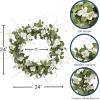 imageSullivans 2175 Inch Mixed Flower Wreath Spring and Summer Artificial Wreath Everyday Wreath Front Door Wreaths Indoor ampamp Outdoor Wreaths Door Entryway Porch DcorDogwood