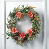 imageSullivans 2175 Inch Mixed Flower Wreath Spring and Summer Artificial Wreath Everyday Wreath Front Door Wreaths Indoor ampamp Outdoor Wreaths Door Entryway Porch DcorDahlia And Berry