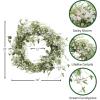 imageSullivans 2175 Inch Mixed Flower Wreath Spring and Summer Artificial Wreath Everyday Wreath Front Door Wreaths Indoor ampamp Outdoor Wreaths Door Entryway Porch DcorDaisy And Eucalyptus