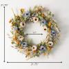 imageSullivans 2175 Inch Mixed Flower Wreath Spring and Summer Artificial Wreath Everyday Wreath Front Door Wreaths Indoor ampamp Outdoor Wreaths Door Entryway Porch DcorSummer Wildflower