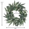 imageSullivans 22 Inch Eucalyptus and Sage Wreath Spring and Summer Artificial Wreath Everyday Wreath Front Door Wreaths Indoor ampamp Outdoor Wreaths Door Entryway Porch DcorCEUCWR