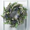 imageSullivans 22 Inch Vine Wreath Spring and Summer Artificial Wreath Everyday Wreath Front Door Wreaths Indoor ampamp Outdoor Wreaths Door Entryway Porch DcorLavender