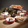 imageSullivans Ceramic Christmas Cardinal Serving Bowl Ice Cream Dessert Salad and Pasta Holiday Dinnerware Dishes