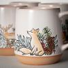 imageSullivans Ceramic Christmas Woodland Mugs Set of 4 Holiday Hot Chocolate Coffee Latte Tea Cups Perfect for Holiday Gifts