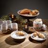 imageSullivans Ceramic Christmas Woodland Snack Plates Set of 4 Appetizer Dessert Salad and Pasta Holiday Dinnerware Dishes