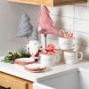 imageSullivans White Ceramic with Red Trim Holiday Mug Set of 4 Christmas Hot Chocolate Cups with Seasonal Words for Hot Cocoa Dishwasher Safe Gift Box Included