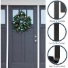 imageSullivans Wreath Door Hanger Wreath Hangers for Front Door 14quot Black Metal Over The Door Hook for Christmas Wreaths Holder Seasonal Dcor DOT113Black