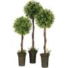 imageSullivans 19804TOP Decorative Artificial Potted Tree Plants Tealeaf Berry Green 3