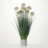 imageSullivans 31quot H Medium Potted Puff Green Grass Green Everyday Home Decor Artificial Plants Indoor Artificial Greenery Room Kitchen Office ampamp Bathroom Dcor Fake Plants