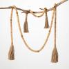 imageSullivans 65 ft Neutral Wood Bead ampamp Black Tassel Garland Set of 2 Artificial Greenery Versatile Garland Decor for All Seasons Perfect for Weddings Fireplace Mantels Dining and Living RoomsNeutral