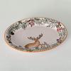 imageSullivans Ceramic Christmas Woodland Platter Holiday Charcuterie Cheese Bread Fruit Vegetable Dip or Sushi Serving Dish