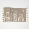 imageSullivans White Snowy Christmas Village Design Table Runner Boho Farmhouse Burlap Linen Style Rustic Kitchen Table Decor