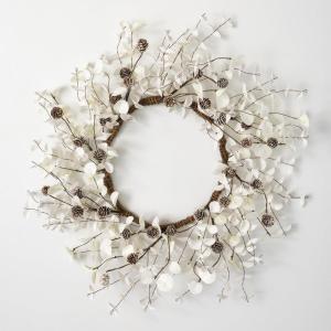 imageSullivans 19 Inch Eucalyptus and Cone Wreath Christmas Artificial Wreath Winter Wreath Front Door Wreaths Indoor ampamp Outdoor Wreaths Door Entryway Porch Dcor WR941
