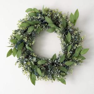 imageSullivans 22 Inch Eucalyptus and Sage Wreath Spring and Summer Artificial Wreath Everyday Wreath Front Door Wreaths Indoor ampamp Outdoor Wreaths Door Entryway Porch DcorESWR