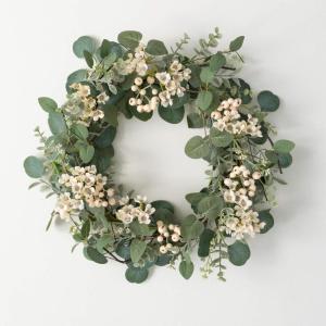 imageSullivans 22 Inch Eucalyptus and Sage Wreath Spring and Summer Artificial Wreath Everyday Wreath Front Door Wreaths Indoor ampamp Outdoor Wreaths Door Entryway Porch DcorEWWR