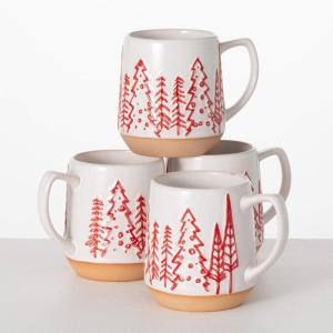 imageSullivans Ceramic Christmas tis The Season Mugs Set of 4 Holiday Hot Chocolate Coffee Latte Tea Cups Perfect for Holiday Gifts
