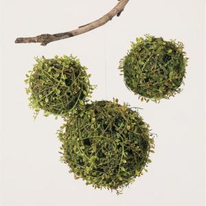 imageSullivans Set of 3 Mossy Orbs Decorative Filler 8quot H 6quot H ampamp 55quot H Green