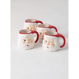 imageWINKING SANTA MUG SET 4