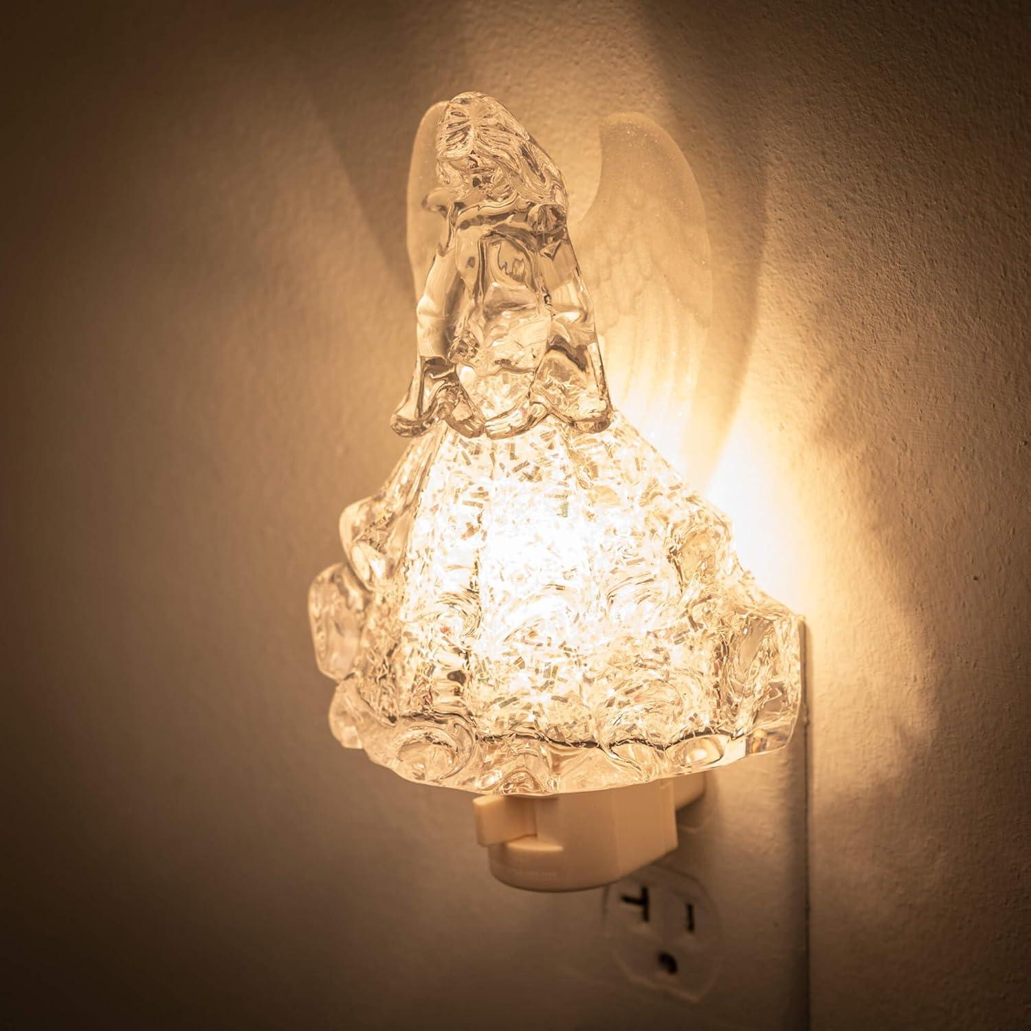 imageSullivans 5quot H Ice Skating Snowman Nightlight Multicolored  for Bathroom Bedroom Holiday DecorationsAngel