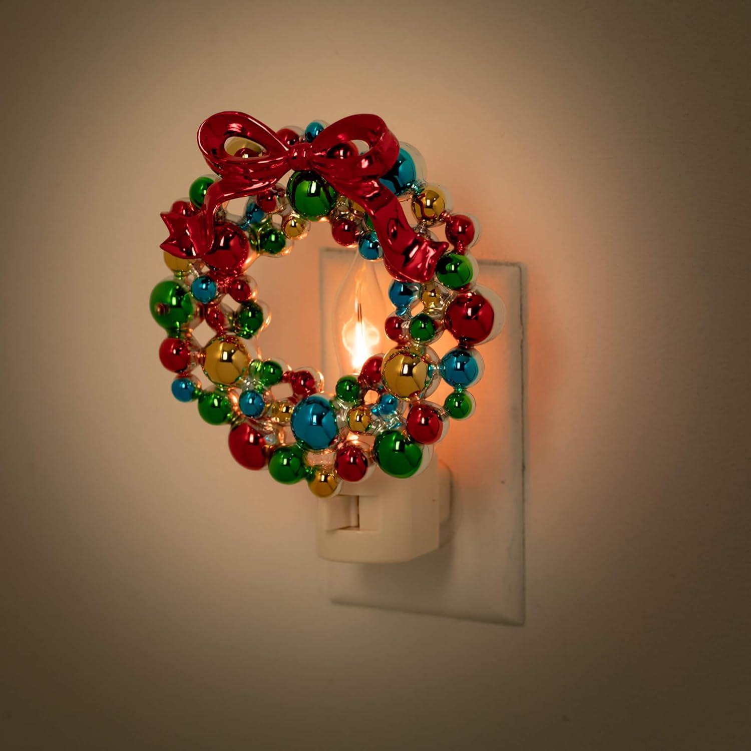 imageSullivans 5quot H Ice Skating Snowman Nightlight Multicolored  for Bathroom Bedroom Holiday DecorationsOrnament Wreath