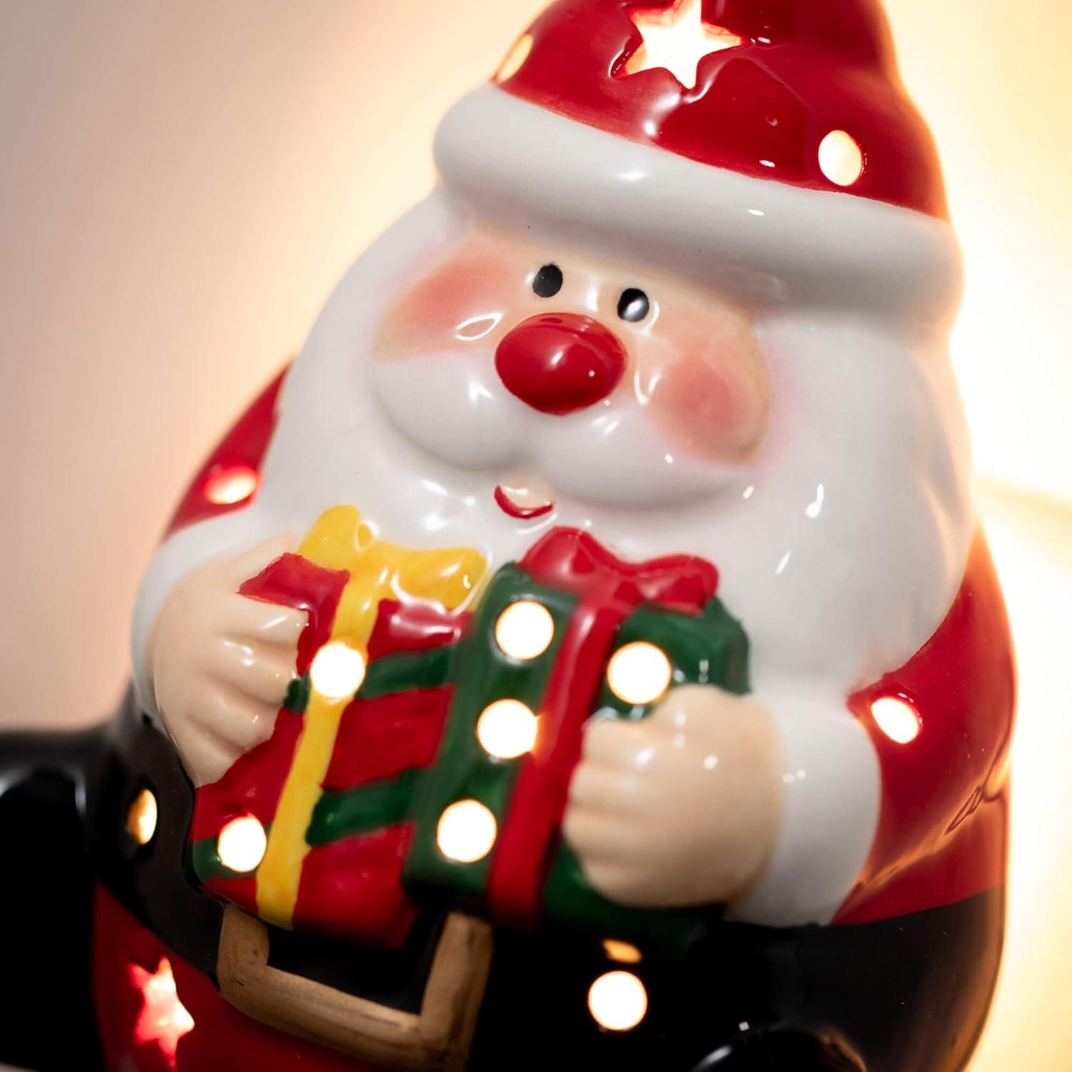 imageSullivans 5quot H Ice Skating Snowman Nightlight Multicolored  for Bathroom Bedroom Holiday DecorationsPresent Santa