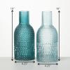 imageSullivans 10quot Turquoise Faceted Bottle Vases  Set of 2 Home Dcor Accents Tabletop Vases Living Room Dcor Mantle and Entryway Vases