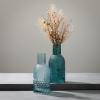 imageSullivans 10quot Turquoise Faceted Bottle Vases  Set of 2 Home Dcor Accents Tabletop Vases Living Room Dcor Mantle and Entryway Vases